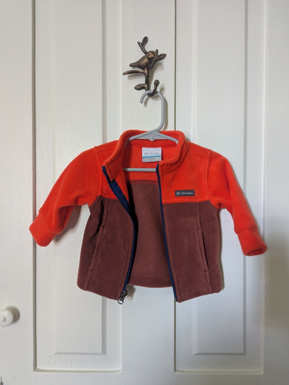 Columbia Kids Orange & Brown Fleece Zip Jacket